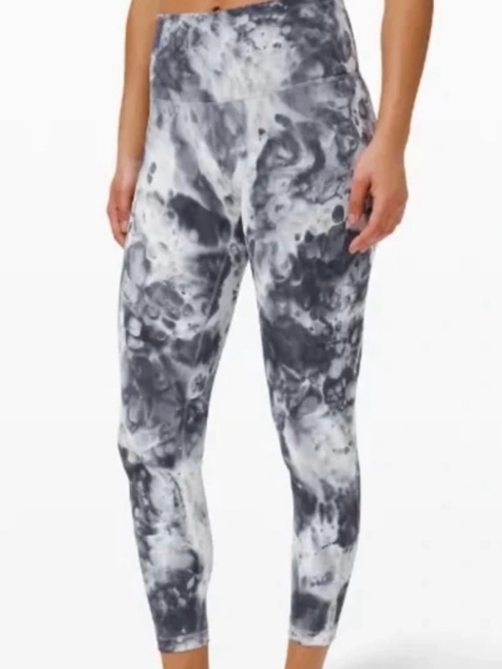 lululemon athletica High-Rise Marble Tie-Dye Leggings - Navy & White